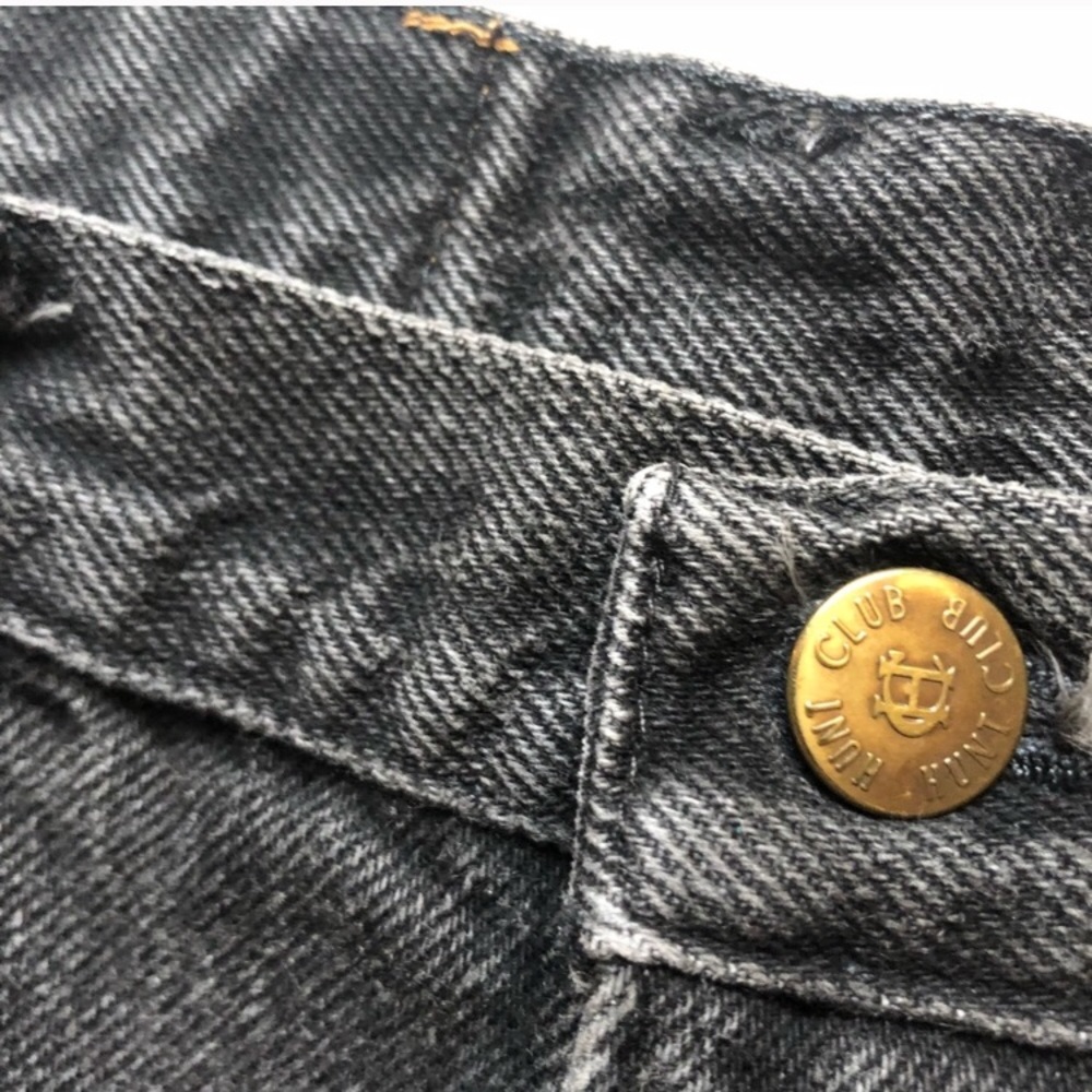 High Waisted Vintage Black Denim Jeans - Picture 5 of 6